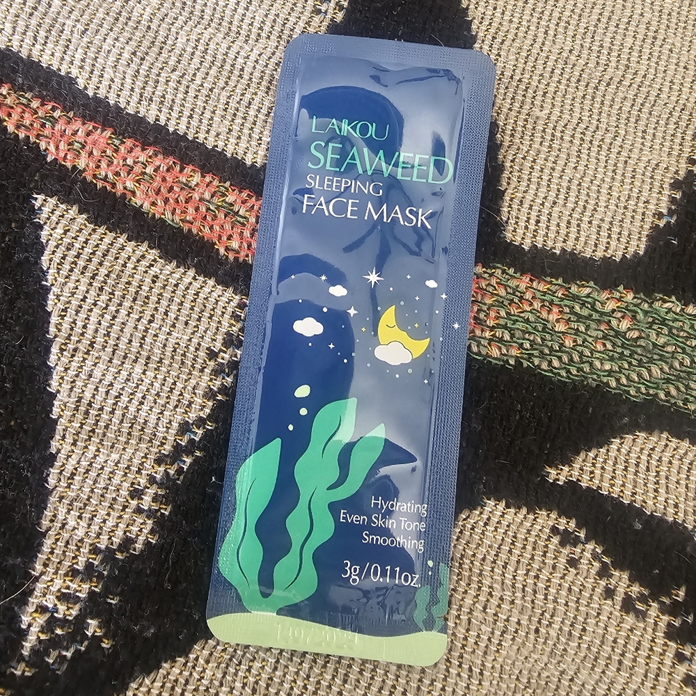 Aiko Seaweed Sleeping Face Mask - Navy and Teal